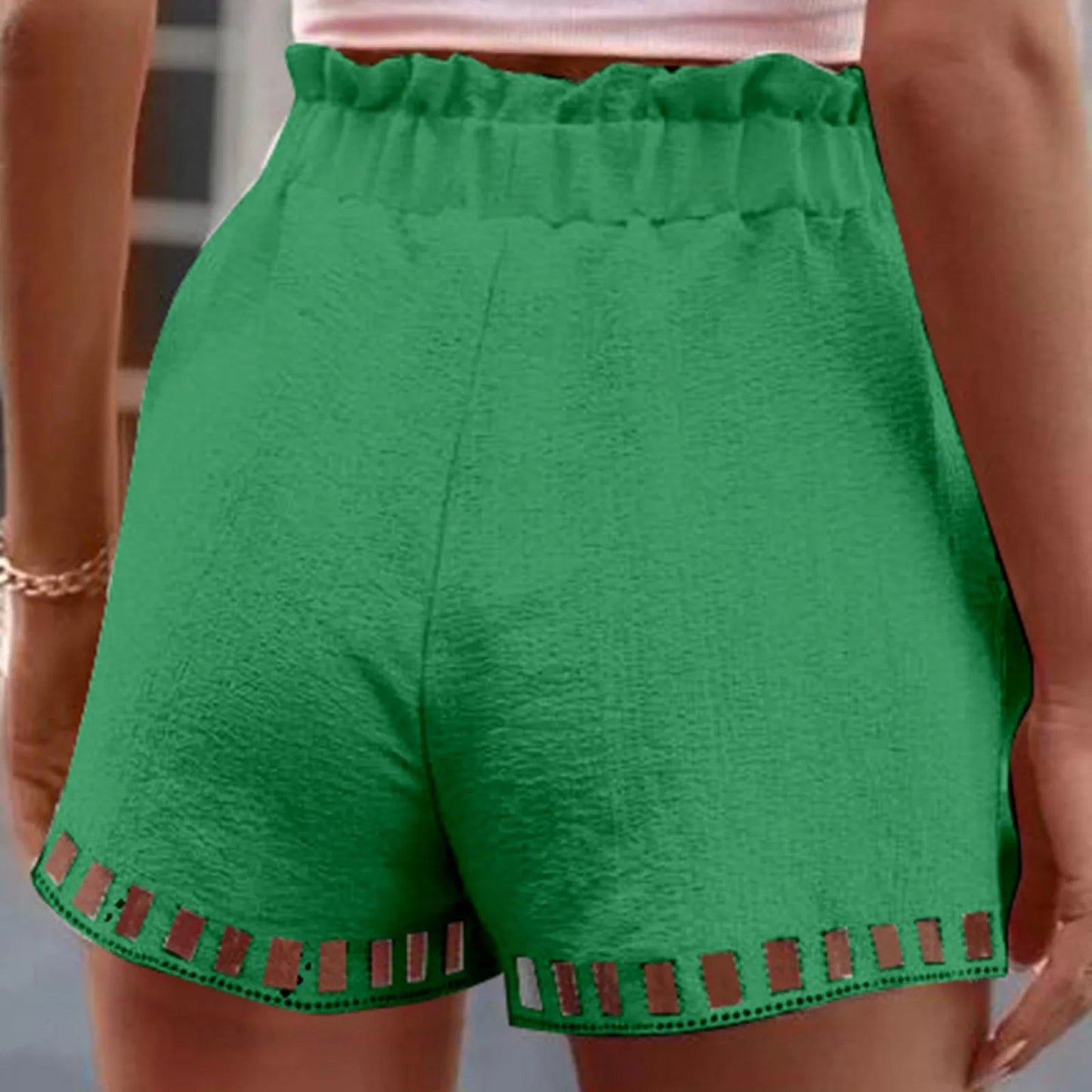 Retro Cotton Linen Shorts - Nature Inspires