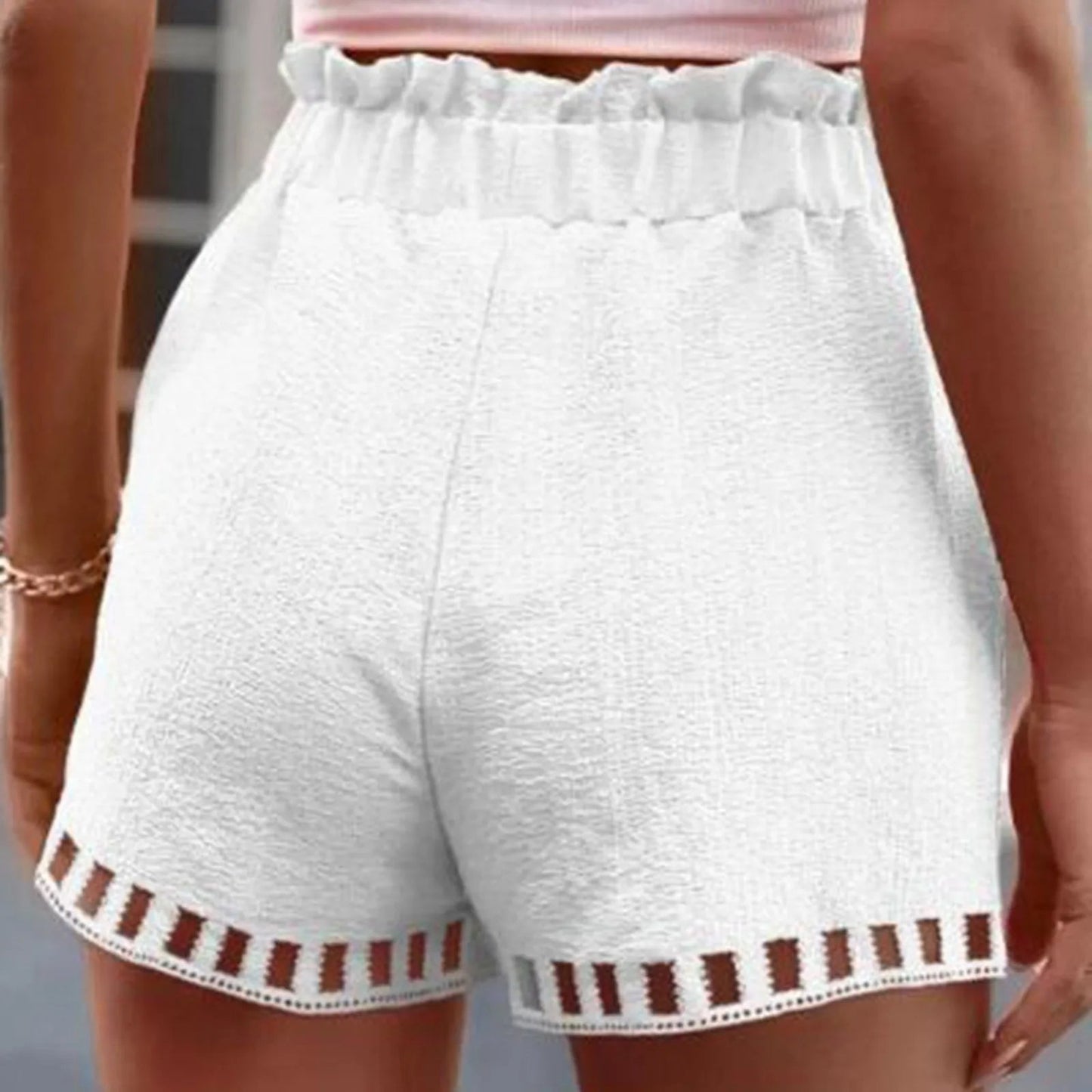 Retro Cotton Linen Shorts - Nature Inspires