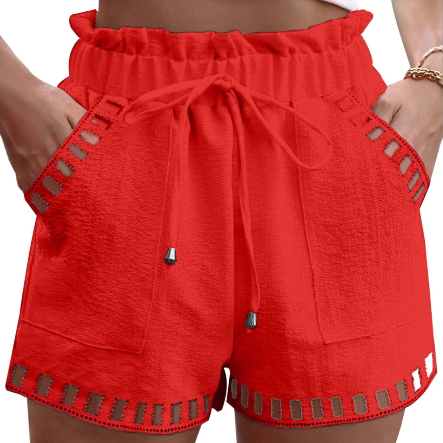 Retro Cotton Linen Shorts - Nature Inspires