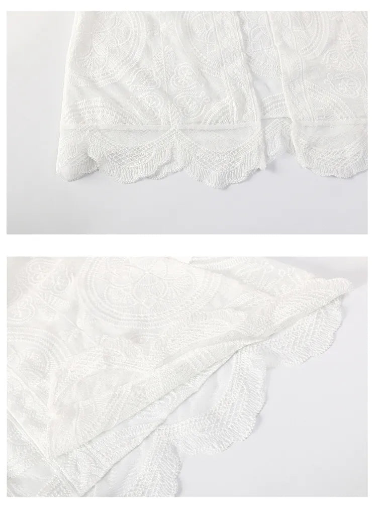 Summer Sunshine Embroidered Mesh Cover-Up - Naturenspires