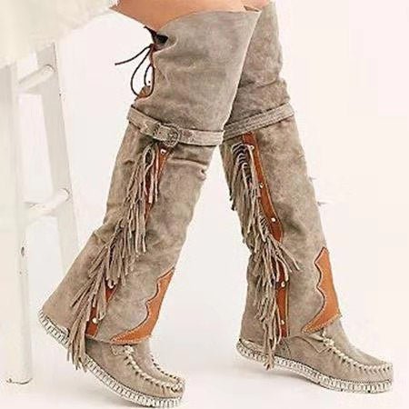 Knee-High Boho Boots Naturenspires – Nature Inspires