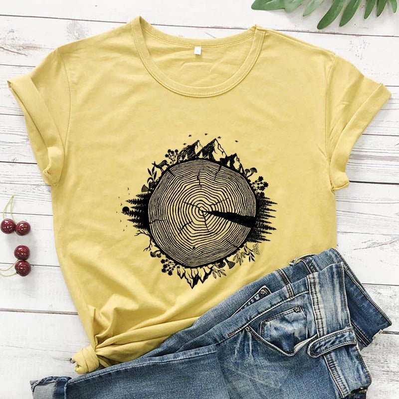 Nature Inspires Tree Ring T-Shirt - Naturenspires