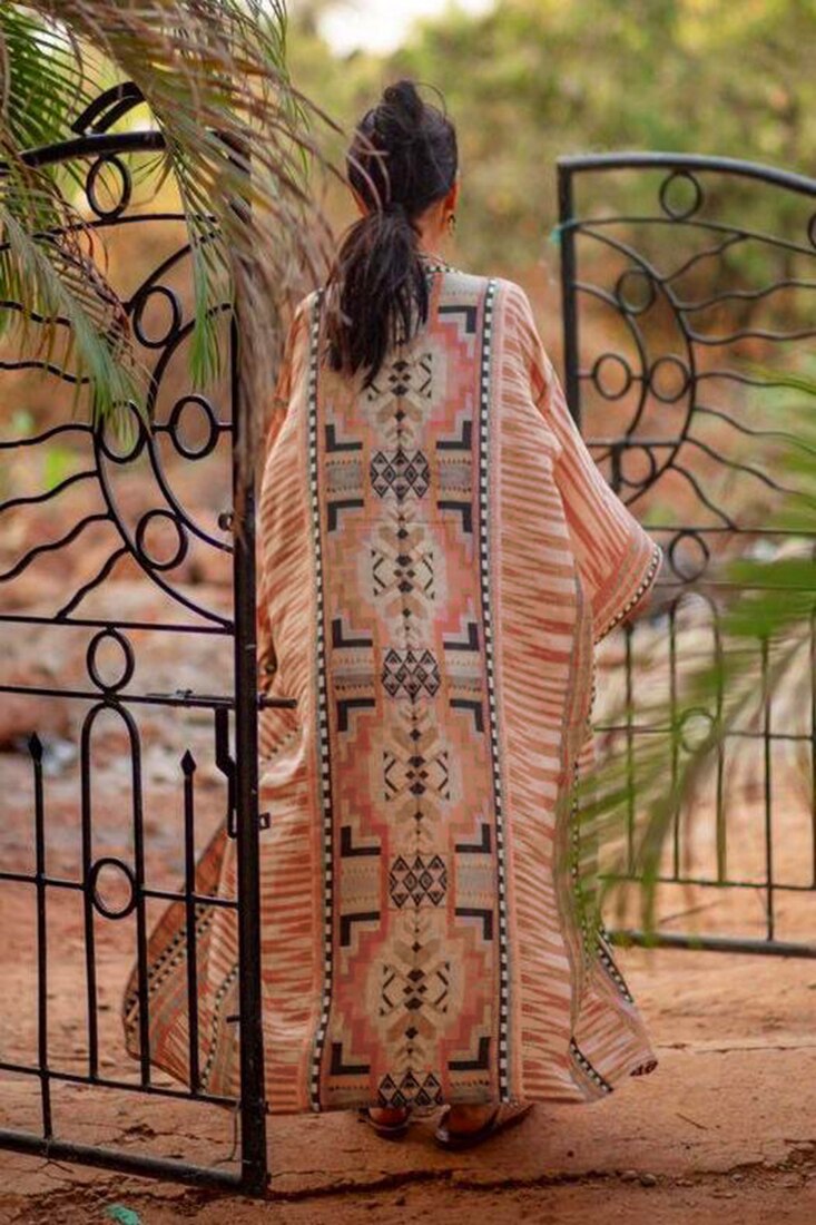 Retro Printed Bohemian Kimono Tunic