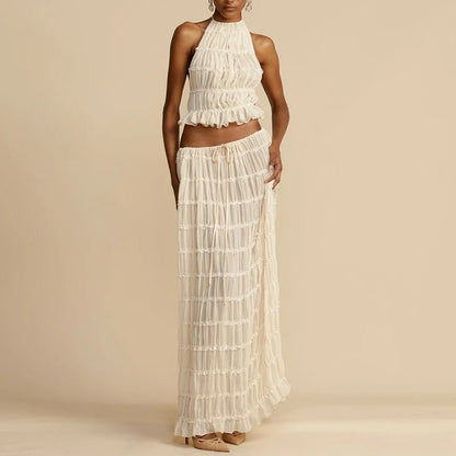Boho Goddess Backless Two - Piece Set - Nature Inspires