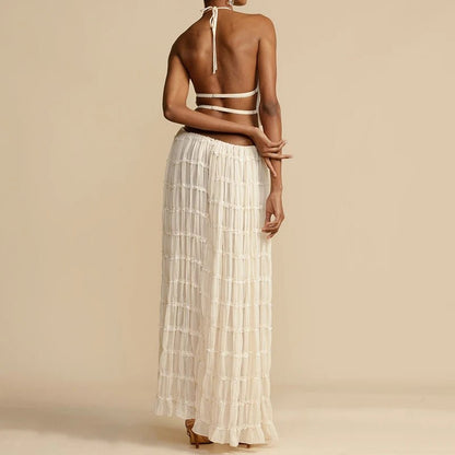 Boho Goddess Backless Two - Piece Set - Nature Inspires