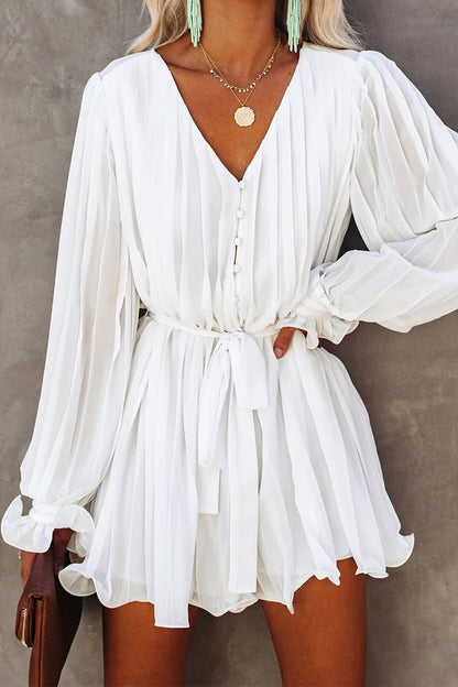 Chic Ruffled Romper - Naturenspires