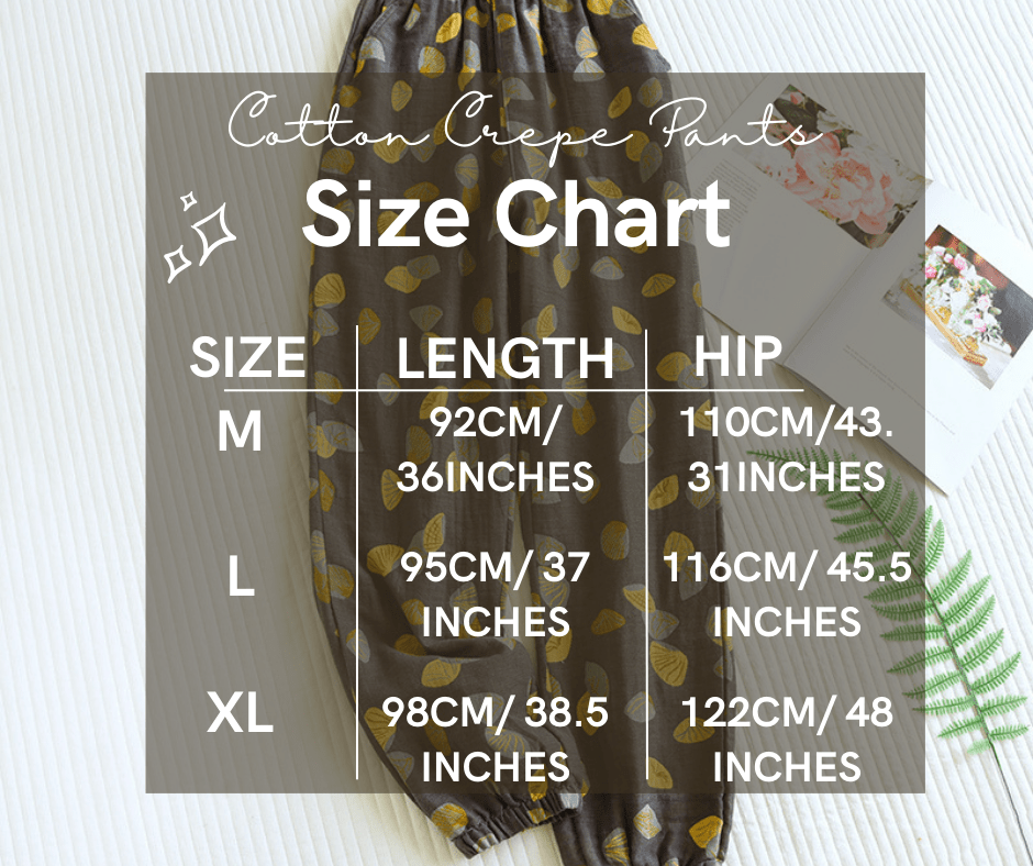 Cozy Cotton Crepe Pants - Nature Inspires