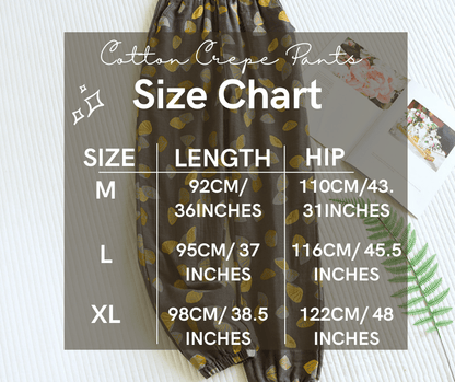 Cozy Cotton Crepe Pants - Nature Inspires