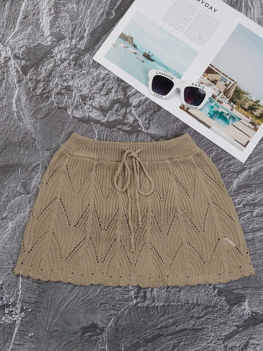 Knit Short Skirt Cover Up - Naturenspires