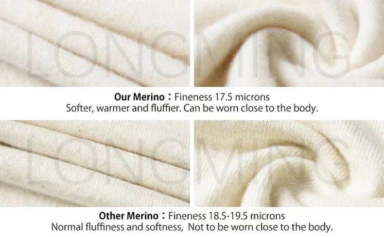 Long Merino Wool Sweater - Nature Inspires