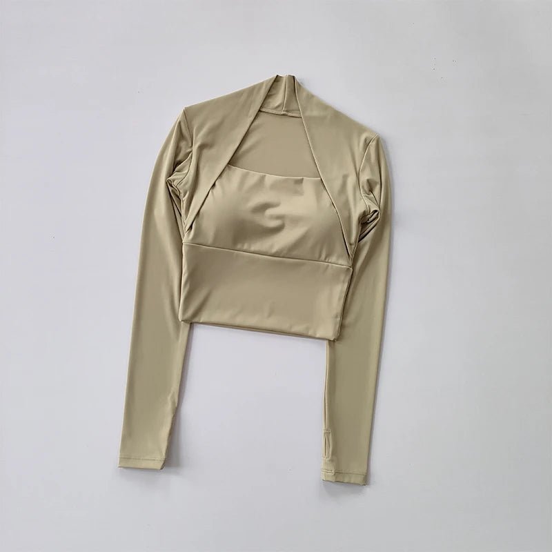 Long Sleeve Yoga Crop Top - Naturenspires
