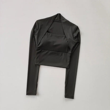 Long Sleeve Yoga Crop Top - Naturenspires