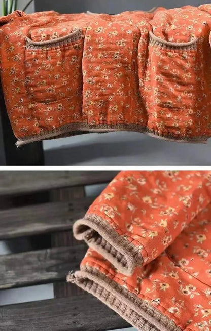 Meadow Patchwork Cotton Blouse - Nature Inspires