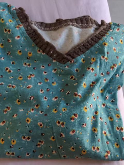 Meadow Patchwork Cotton Blouse - Nature Inspires