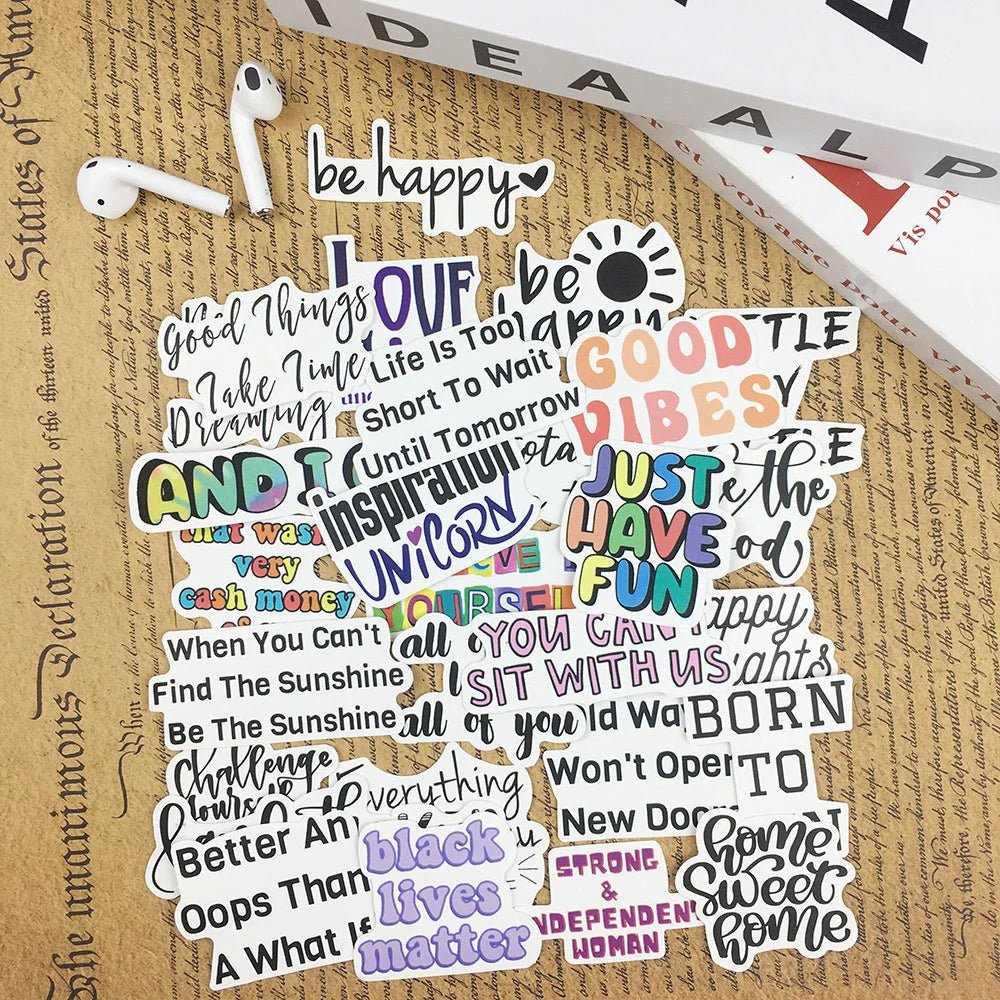 Motivational Phrases Inspirational Quotes Stickers - Naturenspires