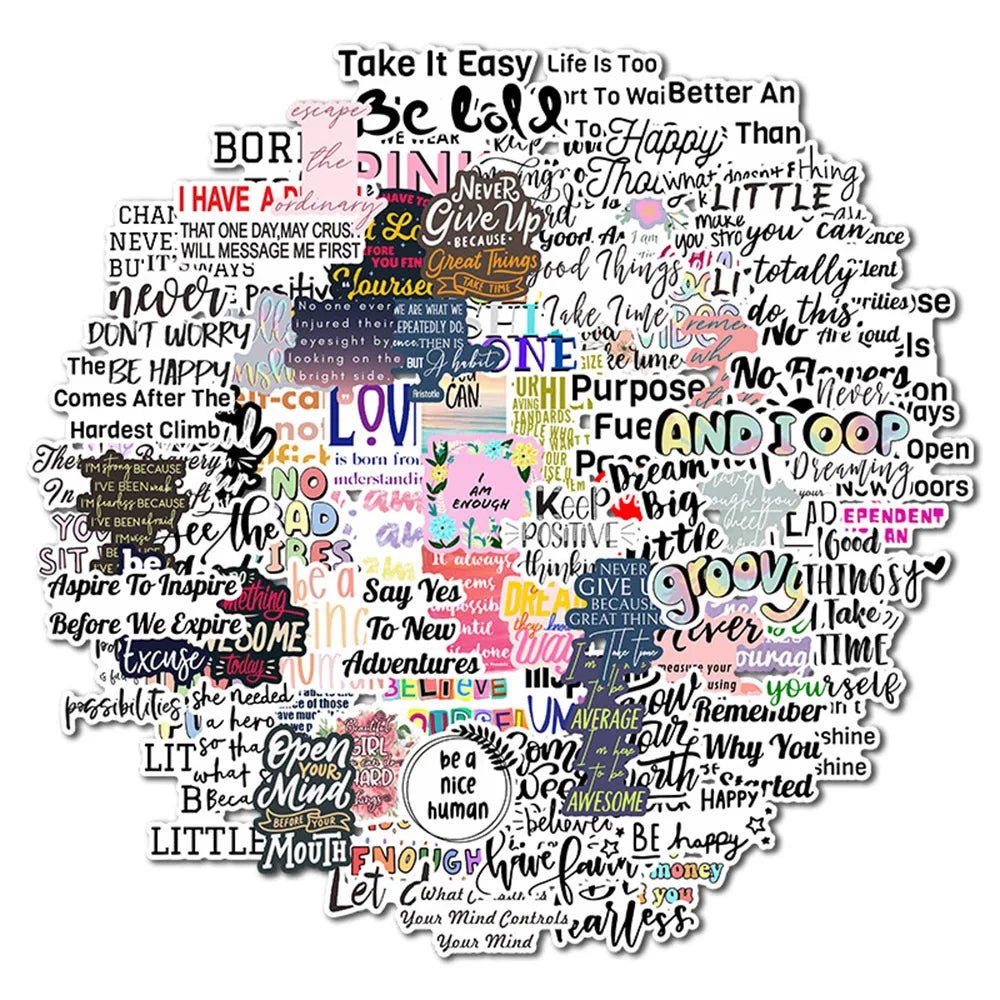 Motivational Phrases Inspirational Quotes Stickers - Naturenspires