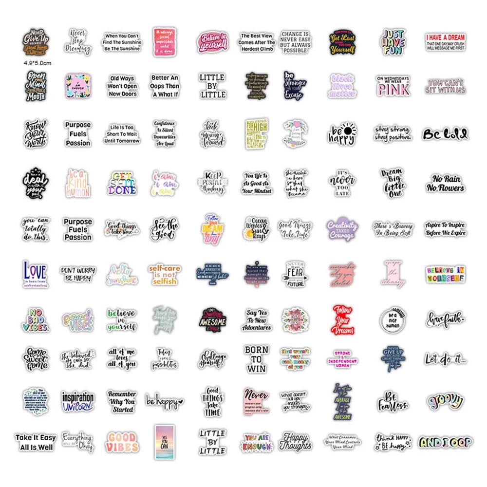 Motivational Phrases Inspirational Quotes Stickers - Naturenspires