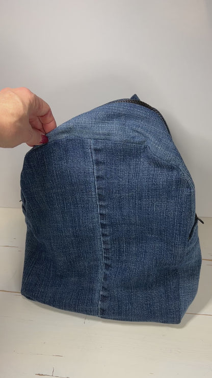 Denim Backpack