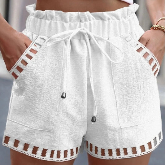 Retro Cotton Linen Shorts - Nature Inspires