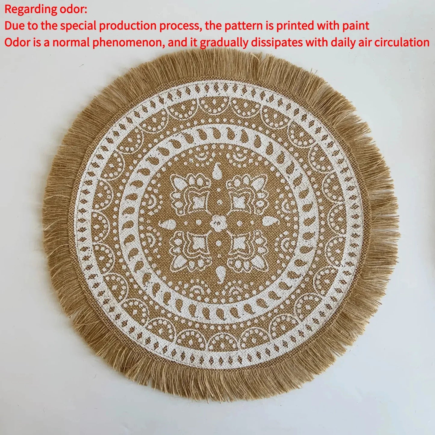 Round Boho 15 Inch Placemat - Naturenspires