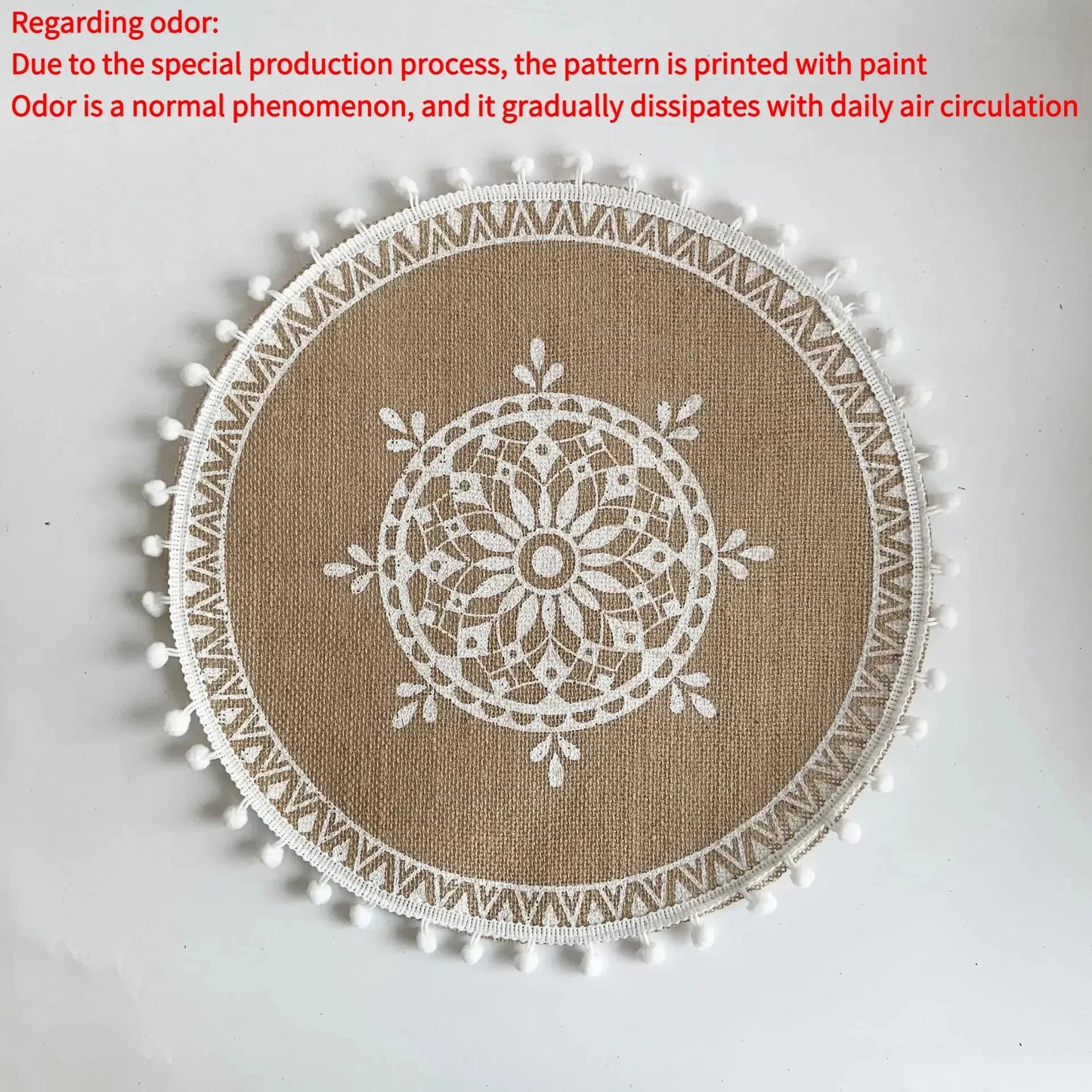 Round Boho 15 Inch Placemat - Naturenspires