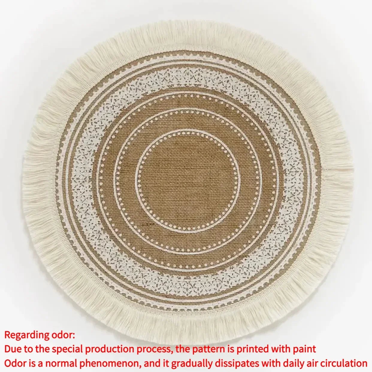 Round Boho 15 Inch Placemat - Naturenspires