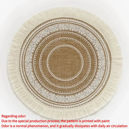 Round Boho 15 Inch Placemat - Naturenspires