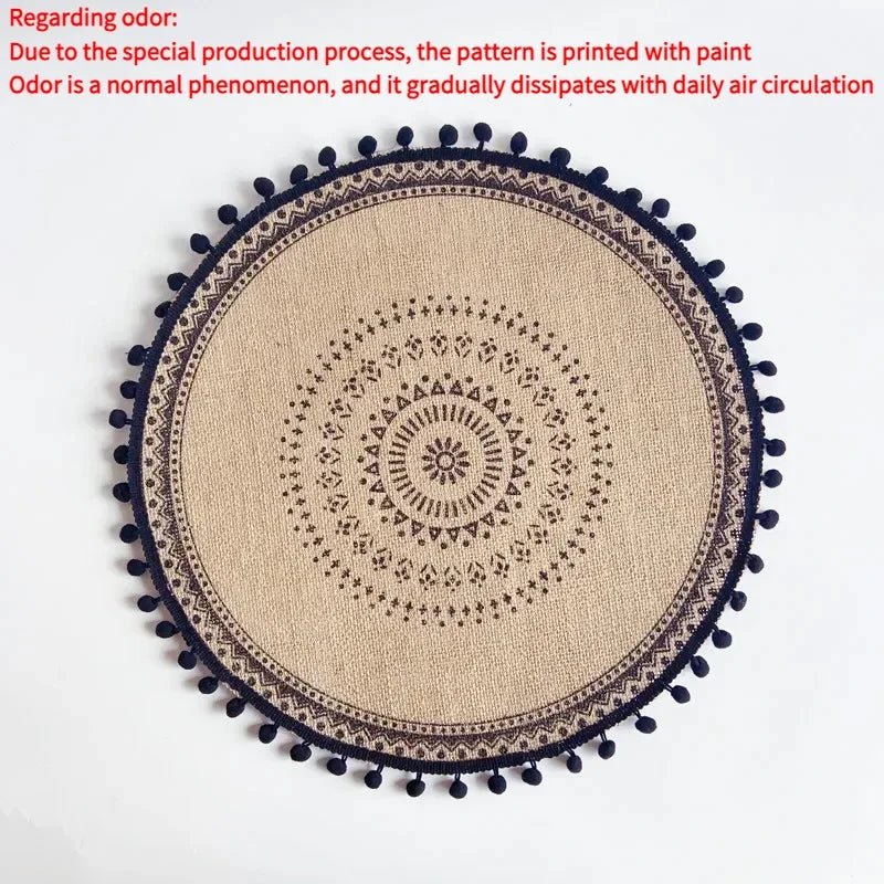 Round Boho 15 Inch Placemat - Naturenspires