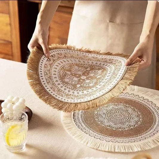 Round Boho 15 Inch Placemat - Naturenspires