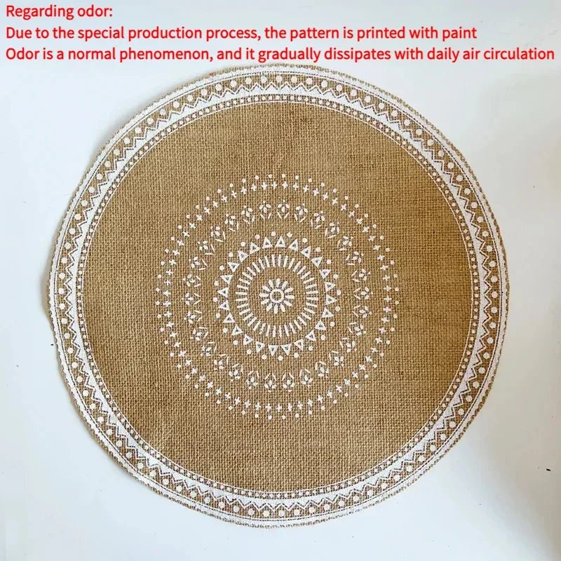 Round Boho 15 Inch Placemat - Naturenspires