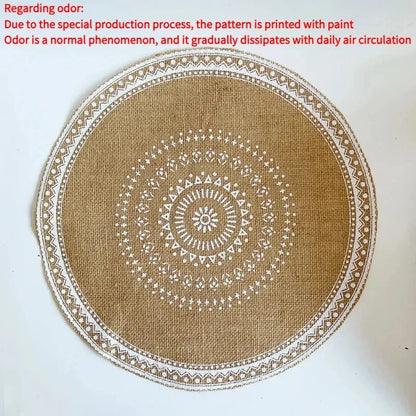 Round Boho 15 Inch Placemat - Naturenspires