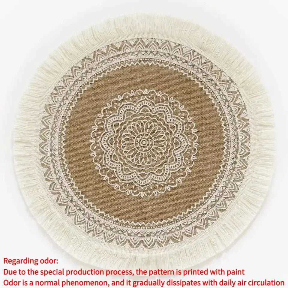Round Boho 15 Inch Placemat - Naturenspires