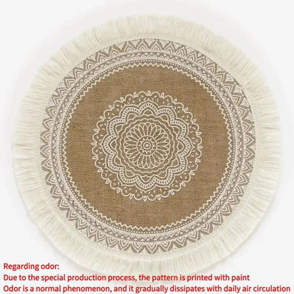 Round Boho 15 Inch Placemat - Naturenspires