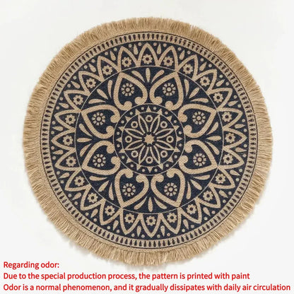 Round Boho 15 Inch Placemat - Naturenspires