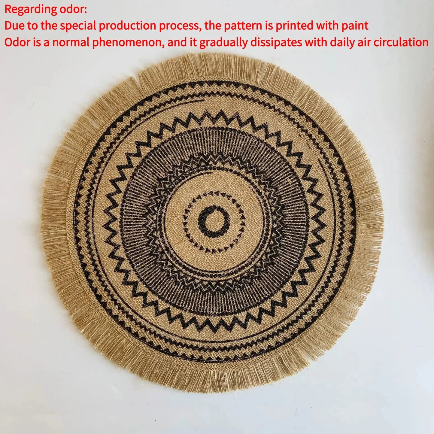 Round Boho 15 Inch Placemat - Naturenspires
