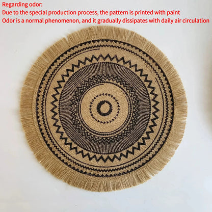 Round Boho 15 Inch Placemat - Naturenspires