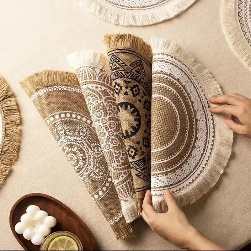 Round Boho 15 Inch Placemat - Naturenspires