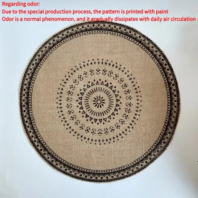 Round Boho 15 Inch Placemat - Naturenspires