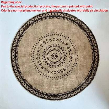 Round Boho 15 Inch Placemat - Naturenspires