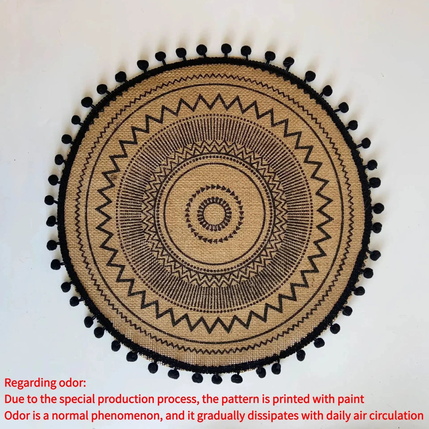 Round Boho 15 Inch Placemat - Naturenspires