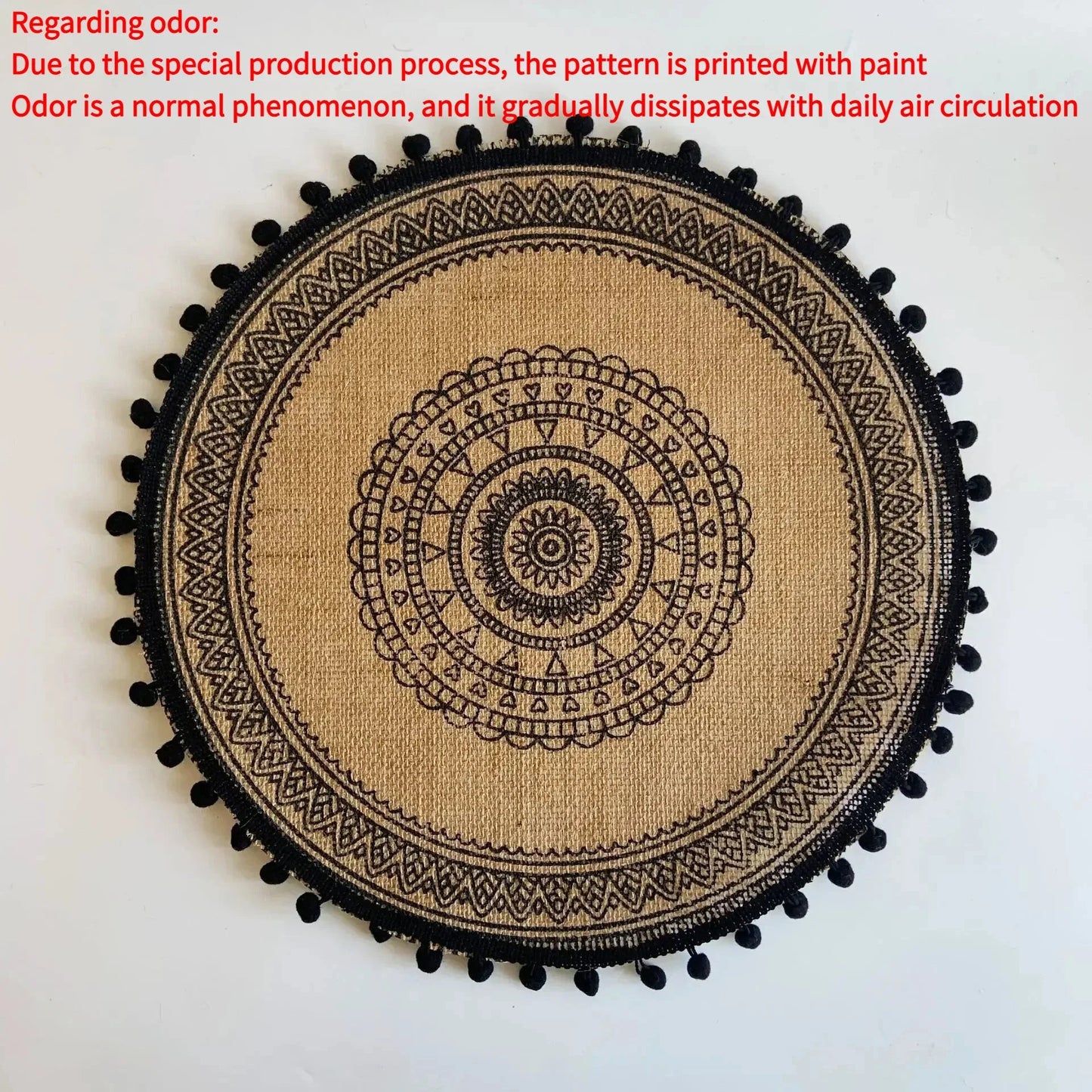 Round Boho 15 Inch Placemat - Naturenspires