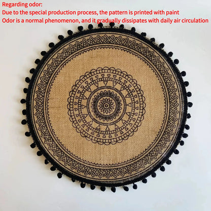 Round Boho 15 Inch Placemat - Naturenspires