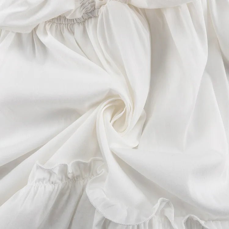Ruffled V - Neck Mini Dress - Nature Inspires