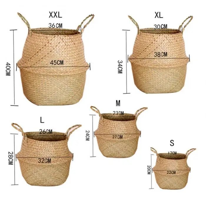 Seaweed Wicker Basket Rattan - Nature Inspires