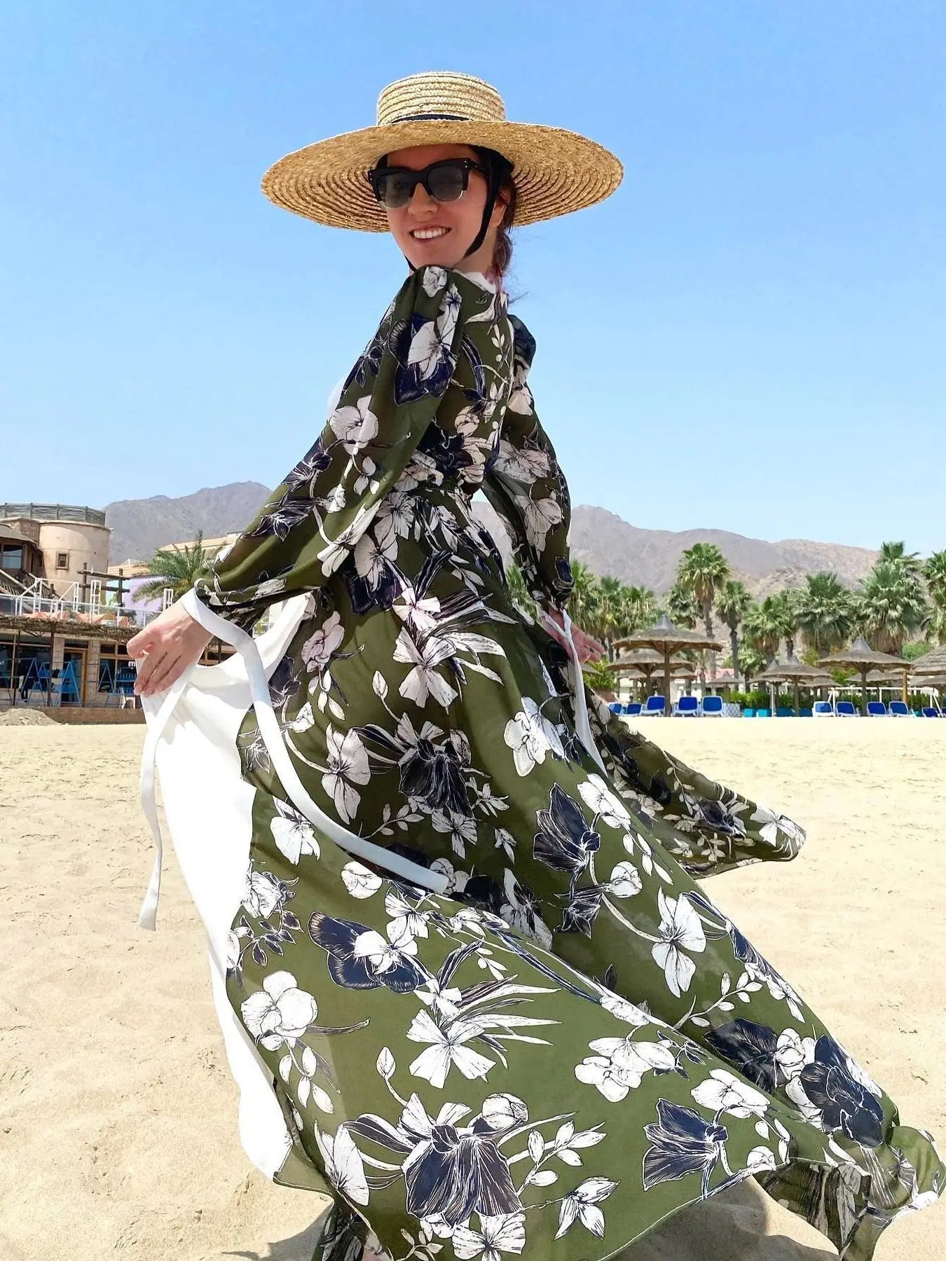 Vibrant Waves: Flowing Beach Cover Robes - Naturenspires
