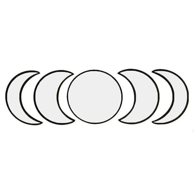 Wood Moon Phase Mirror Set - Naturenspires