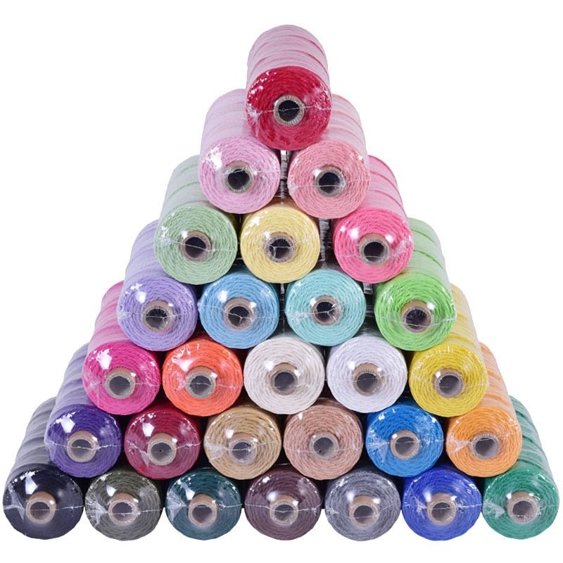 3mm 100 Meters 100% Cotton Twisted Cord - Naturenspires