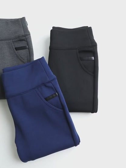 Soft lined leggings with pockets