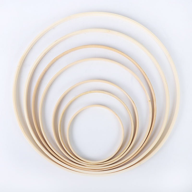 Bamboo Wooden circles sets of 5 - Naturenspires
