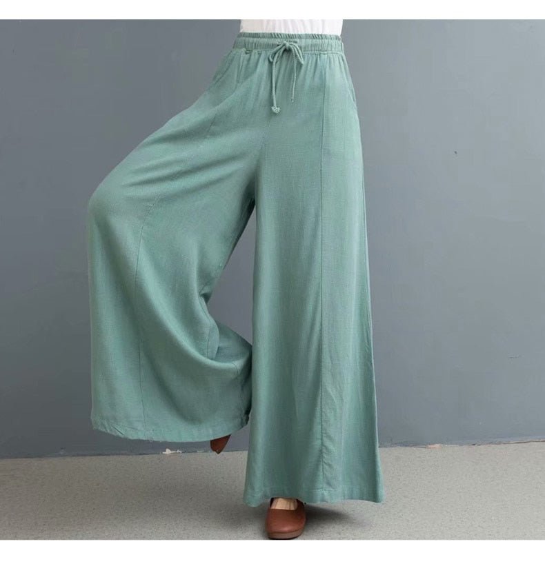 Bohemian Loose Wide leg Summer Pants - Naturenspires